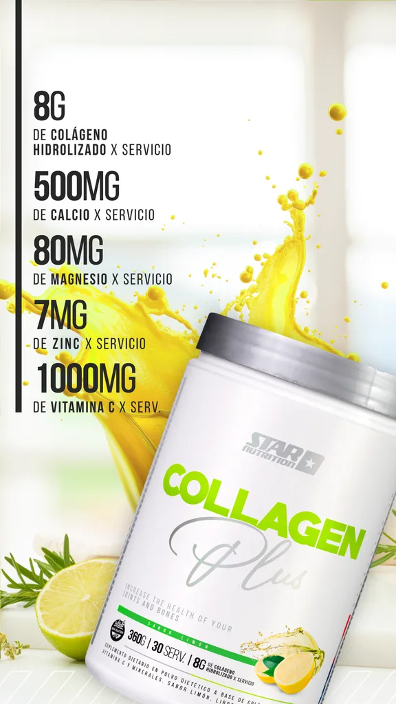 Collagen PLUS Limon 360 Gr en polvo