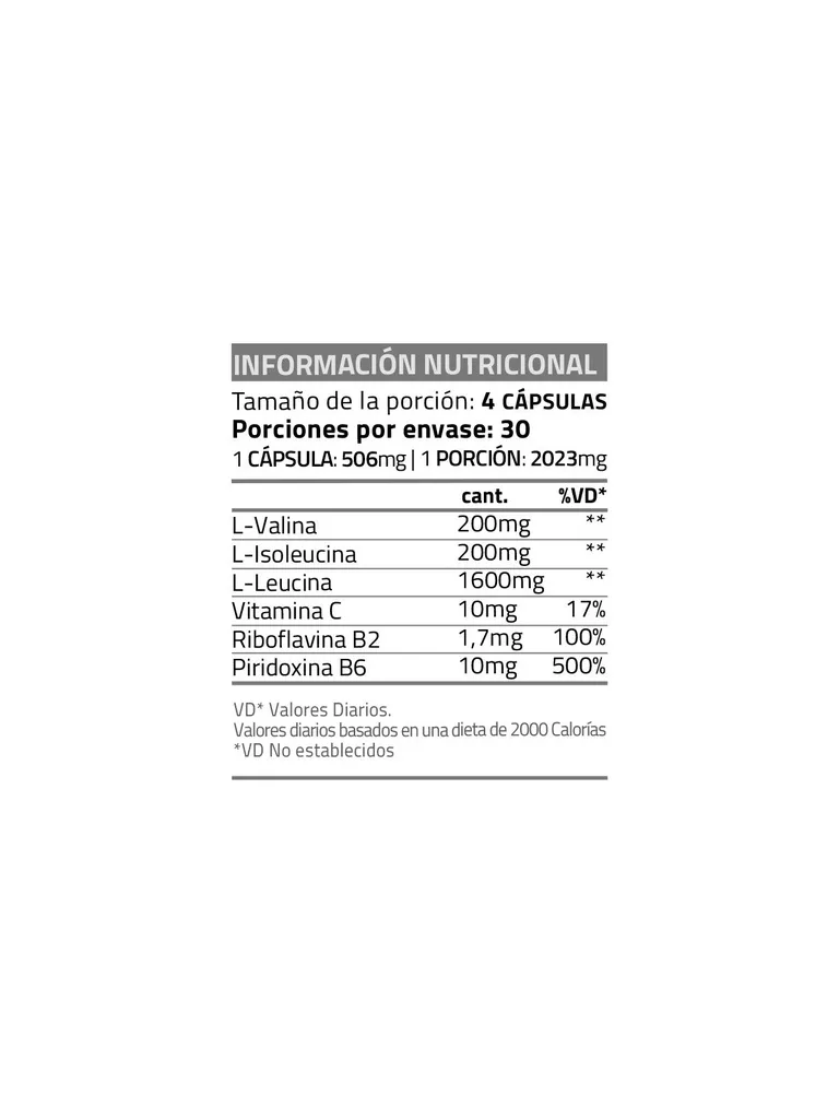 BCAA 2000 - 120 Cápsulas 3