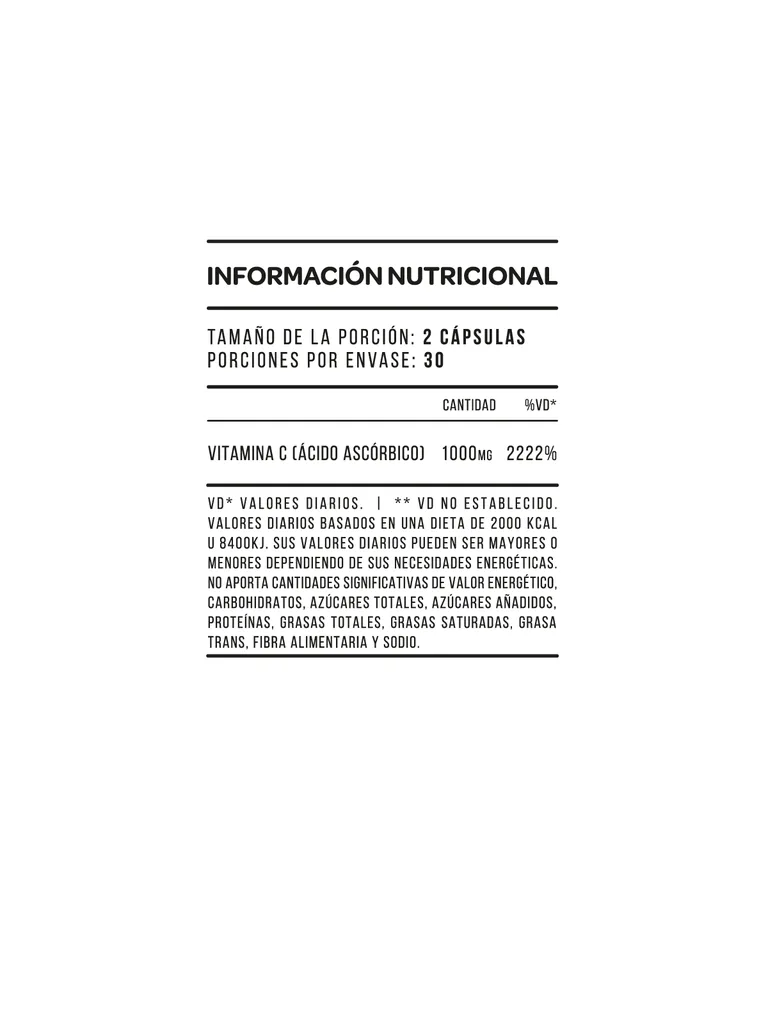 Vitamina C - 60 Cápsulas