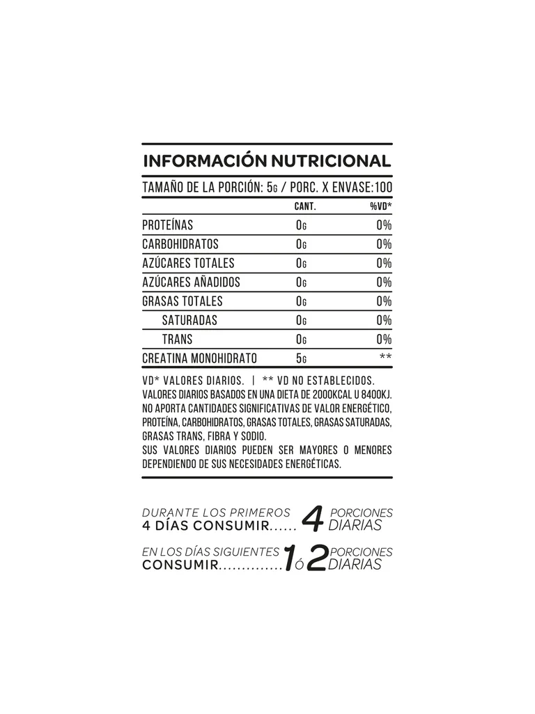 Creatina Monohidrato 500Gs En Pote