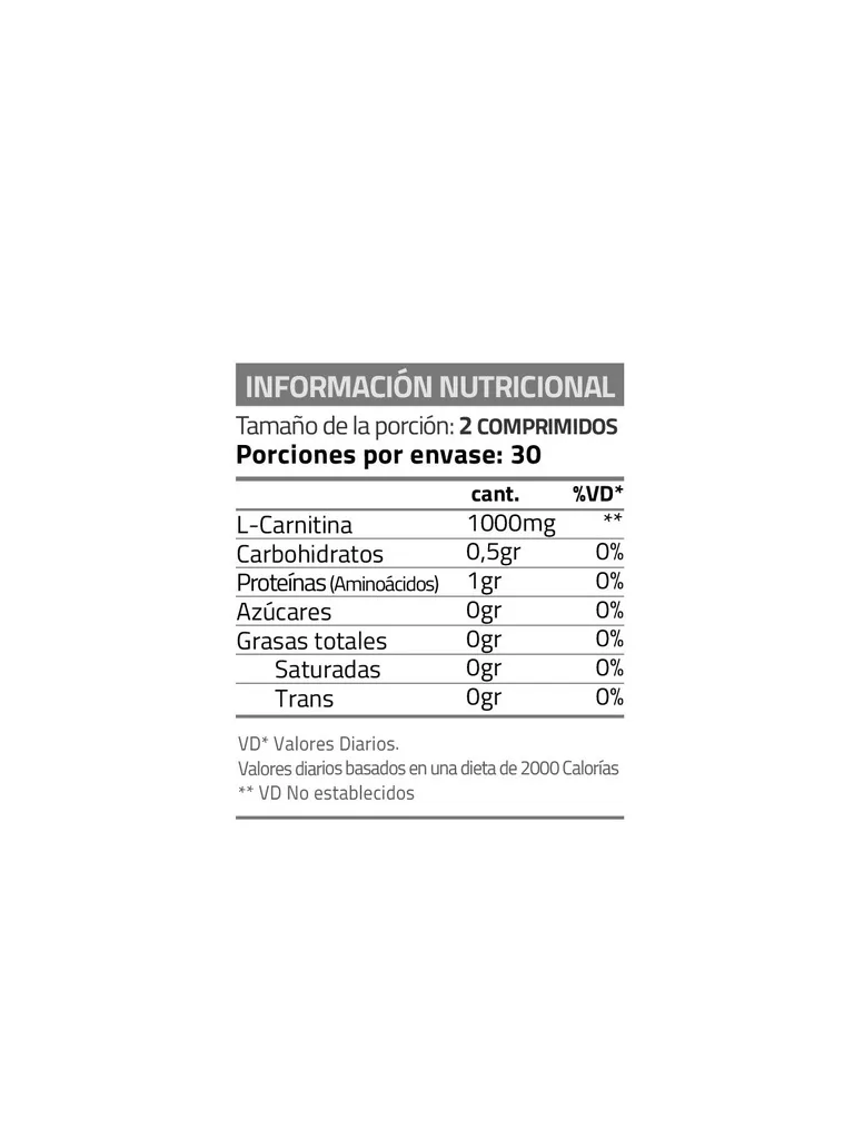 L-Carnitine 1000 - 60 Cápsulas