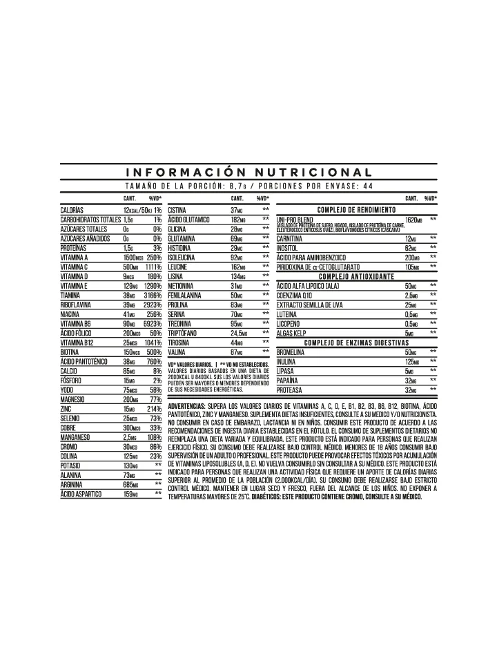 Iron Pack Multivitamin Powder 383 Gr