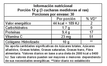 Vitatech Colágeno Hidrolizado x 360 g – Sabor Frutos del Bosque