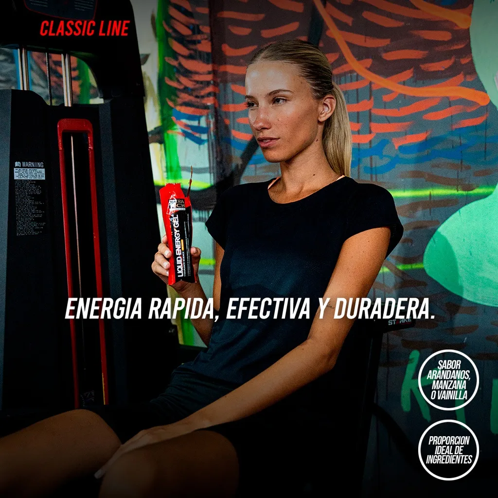 Liquid Energy Gel Con Cafeína Ultra Tech – caja x 12 geles