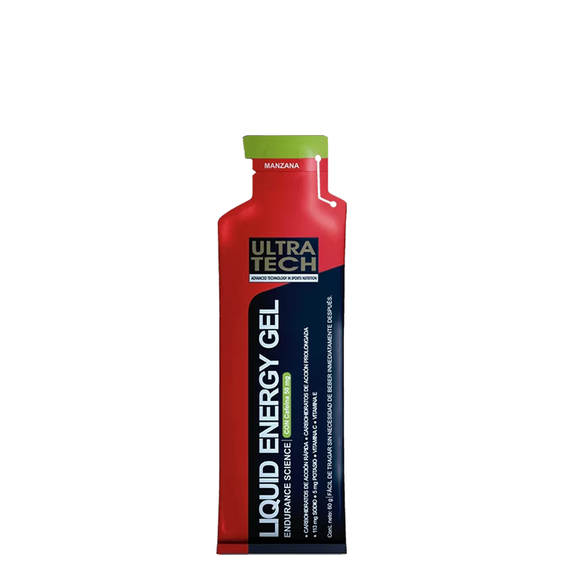 Liquid Energy Gel Con Cafeína Ultra Tech – caja x 12 geles