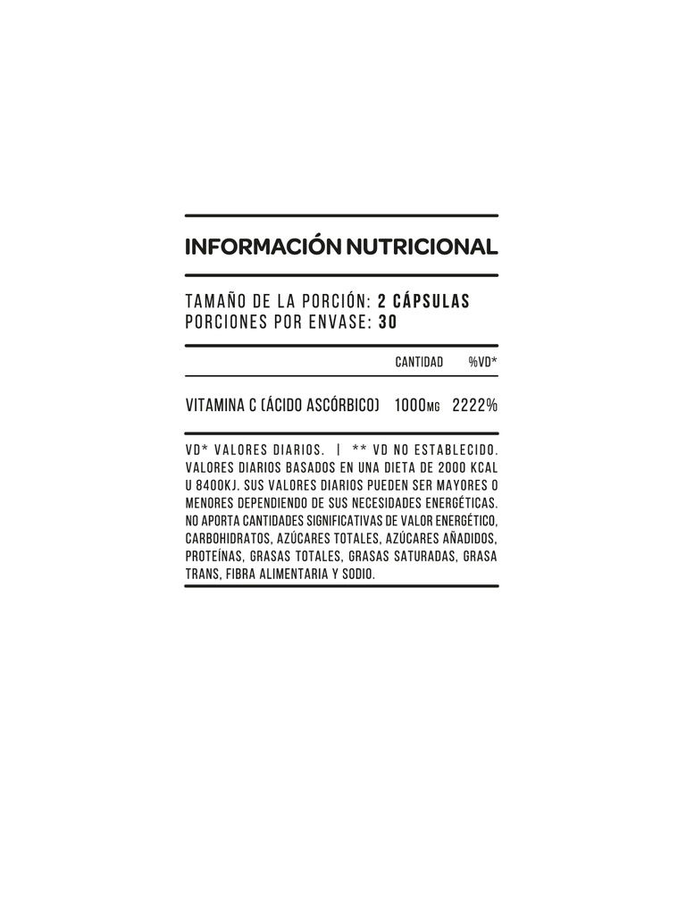 Vitamina C - 60 Cápsulas 2