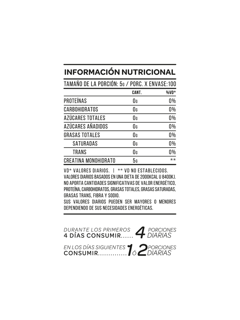 Creatina Monohidrato 500Gs En Pote 2