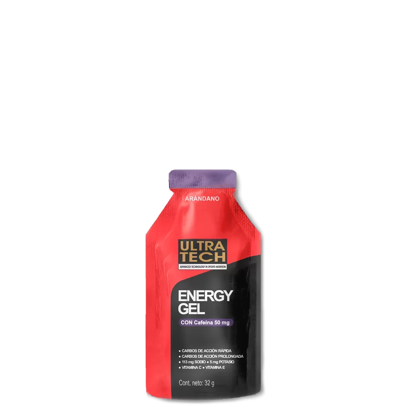 Energy Gel Con Cafeína Ultra Tech – caja x 12 geles